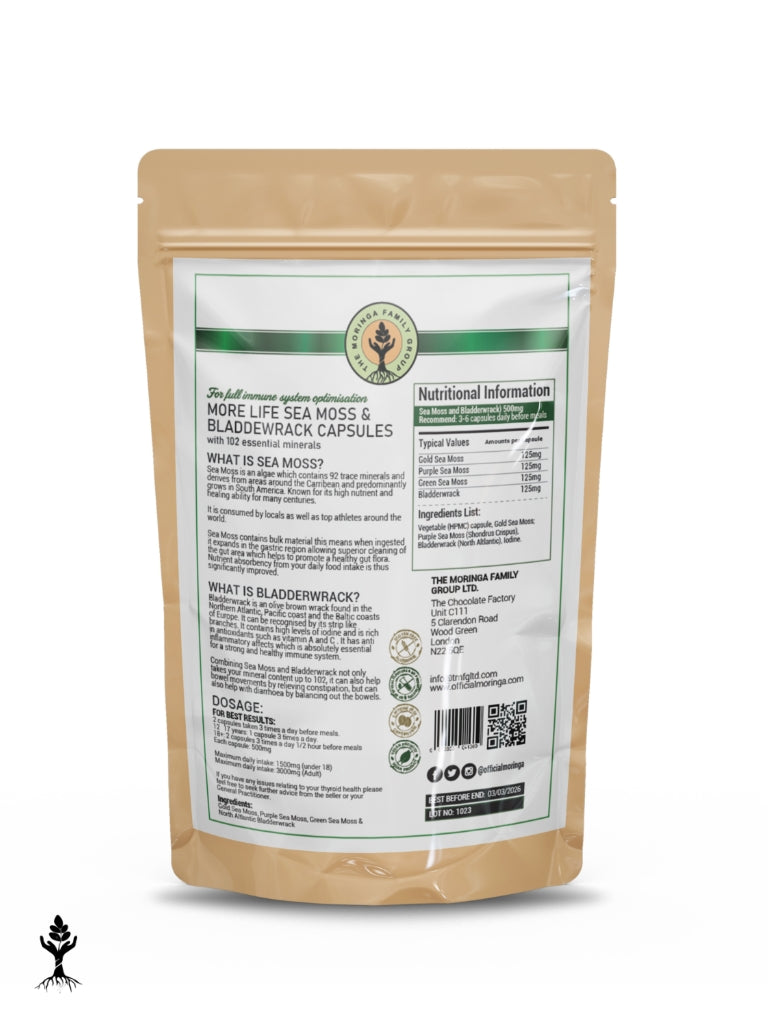 More Life – Sea Moss & Bladderwrack Capsules