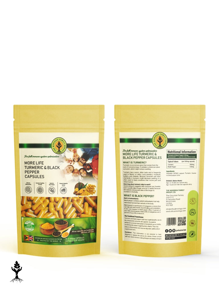 More Life – Turmeric & Black Pepper Capsules