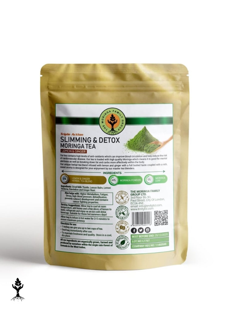 Moringa Slimming & Detox Tea – Lemon & Ginger