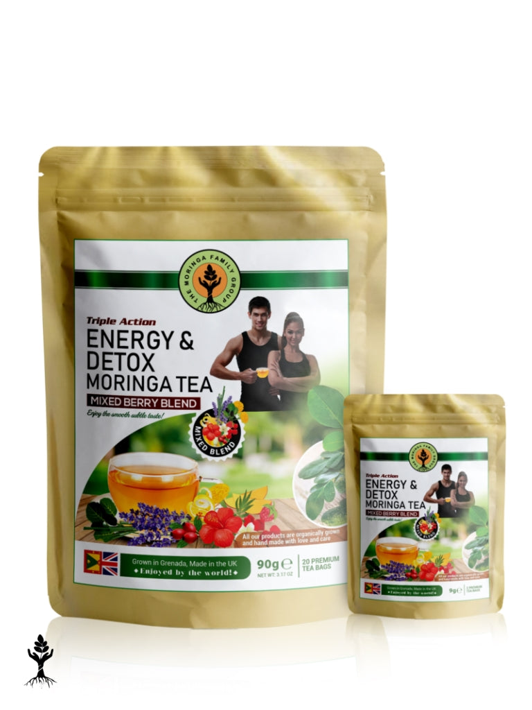 Moringa Slimming & Detox Tea – Mixed Berries Blend