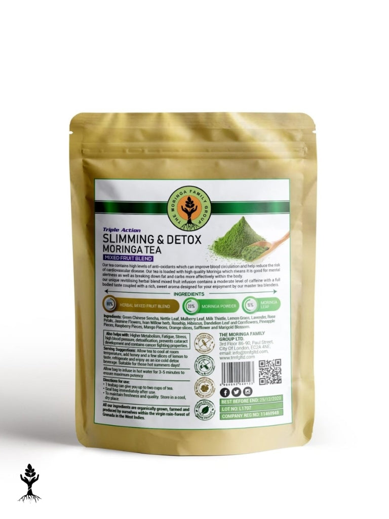 Moringa Slimming & Detox Tea – Mixed Fruit Blend