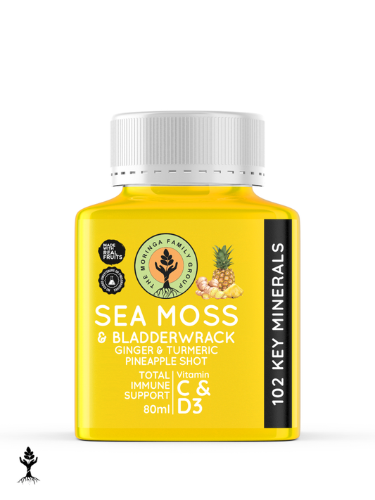 Sea Moss Ginger & Turmeric Shot – Pineapple
