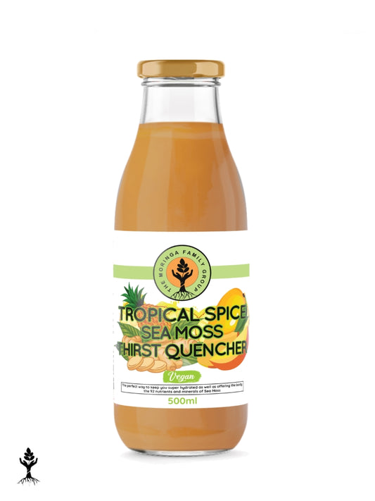 Sea Moss Thirst Quencher – Tropical Spice (Pineapple, Mango, Ginger)