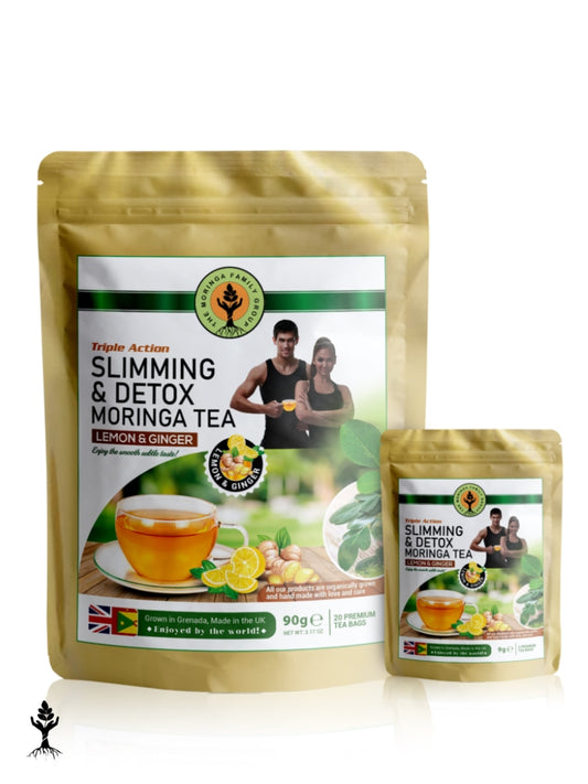 Moringa Slimming & Detox Tea – Lemon & Ginger