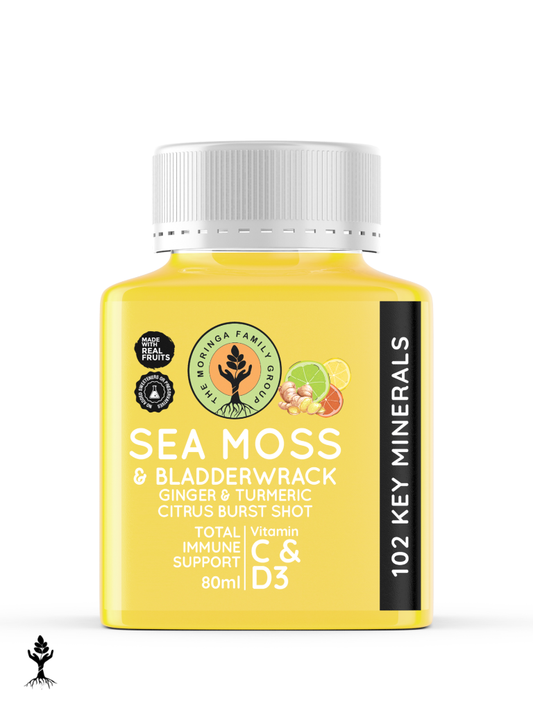 Sea Moss Ginger & Turmeric Shot – Citrus Burst